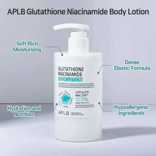 APLB  Glutathione Niacinamide Body Lotion - Image 3