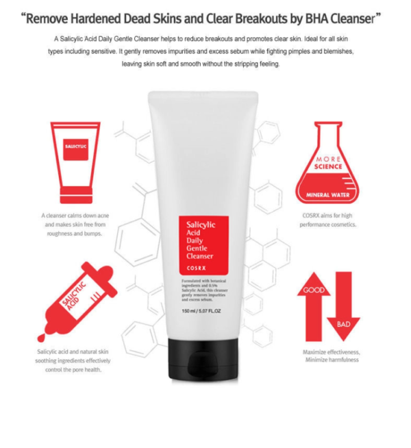 COSRX - Salicylic Acid Daily Gentle Cleanser - Image 2